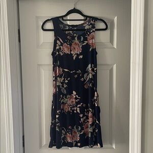 HEIMISH USA Floral Mini Dress - Navy and Pink
